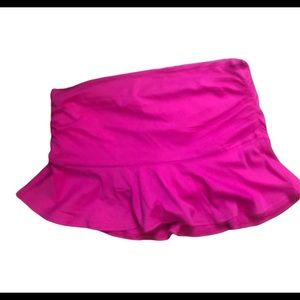 Lands’ End hot pink UPF 50 wide band swim bottoms size 10